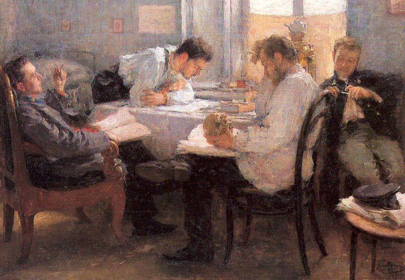 The Night Before the Examination, Pasternak, Leonid